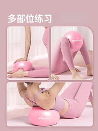 25cm Pilates Yoga Ball with Straw, Balance Fitness Gymnastics Ball for Kids and Pregnant Women
