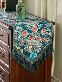 Ailian Luxury Retro Table Runner for Dining Table, Coffee Table, TV Cabinet, Dresser