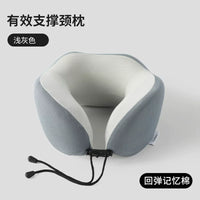 Memory Foam U-Shaped Travel Neck Pillow for Office Naps and Neck Support