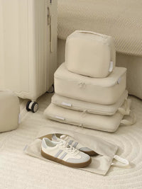 Travel Compression Packing Cubes Set for Clothes Luggage Organization