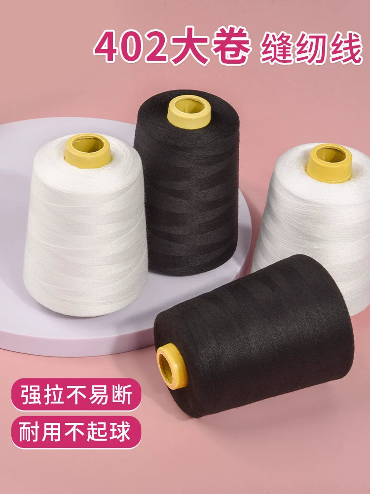 Sewing Machine Thread Large Spool for Home Use, 402 Polyester Overlock Thread, 8000 Yards