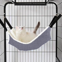 Fabric Cat Hammock Double-Layer Warm Pet Bed Hanging Cage for Cats