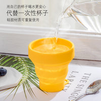 Collapsible Silicone Outdoor Sports Picnic Water Bottle FDA Grade Durable Portable Travel Cup