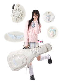Water Color Angel Thickened Acoustic Electric Guitar Bass Gig Bag