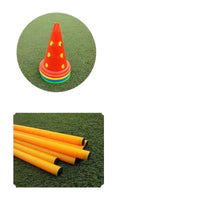 X1F Soccer Logo Barrel Obstacle Equipment, Marker Pole, Ice Cream Cone, Basketball Training Auxiliary Equipment Set