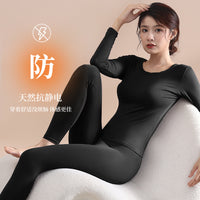 Women's Modal Thermal Underwear Set Plus Size Slim Fit Base Layer for Autumn/Winter