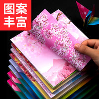 Double-Sided Starry Sky Origami Paper for Kids, 15cm Square Printed Craft Paper for DIY Cranes and Educational Activities