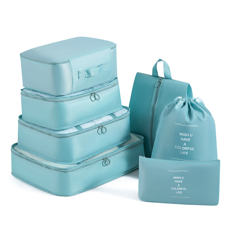 7-Piece Travel Luggage Organizer Set for Clothes and Accessories