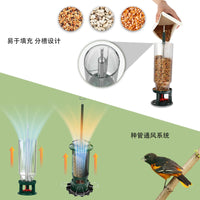 Squirrel-Proof Metal Bird Feeder with Automatic Dispenser for Outdoor Hanging