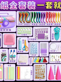36-Color Quilling Paper Strips Set with Tools and Storage Box for Students