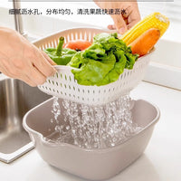 8-Piece Multi-functional Kitchen Drain Basket Set with Double Layer Design