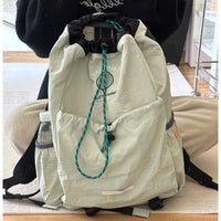 Lightweight Drawstring Backpack for Badminton and Tennis Rackets, Large Capacity Sports Travel Bag for Men and Women