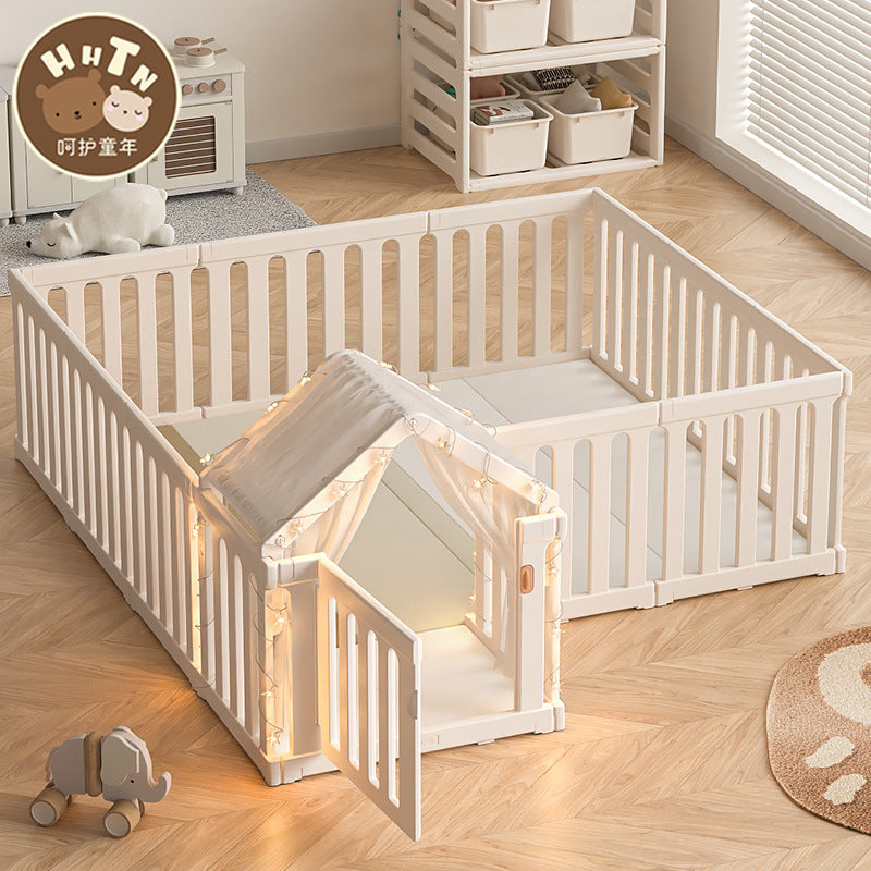 Baby Playpen with Mat, Indoor Toddler Activity Center, Child Safety Fence for Home