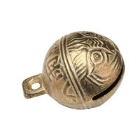 Tiger Head Brass Bell Charms for Pets and DIY Crafts