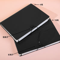 A4 Accordion File Organizer with 25 Pockets and Lanyard, Three-Sided Seal Document Folder for Office and School