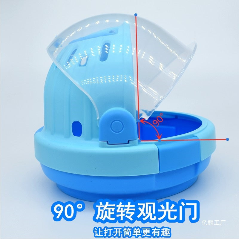 Portable Bird Carrier Backpack with Space Capsule Design for Small Parrots and Young Birds