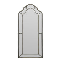European Retro Full Length Mirror Wall Mounted Dressing Makeup Mirror Light Luxury Bedroom Floor Mirror Archway Entrance Dressing Mirror