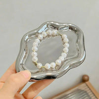 Cloud-Shaped Plastic Jewelry and Perfume Display Tray