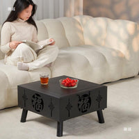 Outdoor Fire Pit Table Set for BBQ and Heating, Indoor/Outdoor Charcoal Grill and Brazier
