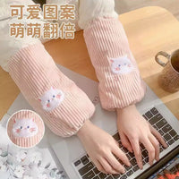 Women's Plush Stain-Resistant Arm Sleeves for Office Work and Home Chores