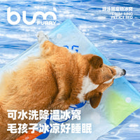 FURRYBUM Summer Pet Cooling Mat for Cats and Dogs, Washable Ice Pad Bed