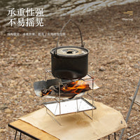 Portable Folding Campfire Grill and Fire Pit for Outdoor Cooking and Heating