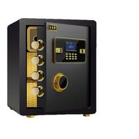Home Office Security Safe Box with Fingerprint/Password Lock, All-Steel Small Wall-Mounted Safe