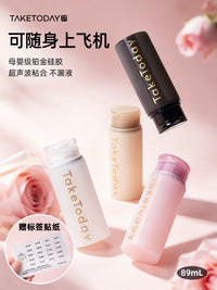 TakeToday Silicone Travel Bottles Set for Shampoo, Lotion, and Cosmetics - Portable Refillable Containers