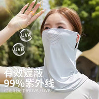 Ice Silk UV Protection Face Mask for Outdoor Sports and Driving