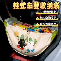 Large Capacity Car Backseat Organizer Bag for Travel, Camping, and Picnic Storage