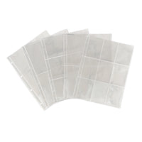 A4 A5 A6 A7 Photo Album Refill Pages, 3-inch 4-Pocket Clear Sleeves for Cards & Photos