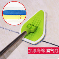 Extendable Long Handle Floor Scrub Brush with Sponge Head for Bathroom Cleaning