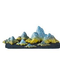 New Chinese Style Ceramic Mountain Incense Holder & Pen Rest Micro Landscape Ornament