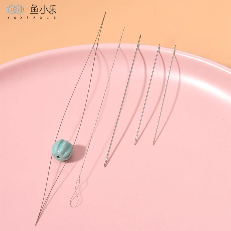 Beading Needles for Jewelry Making, Ultra-Fine Twisted Wire Needles for Pearls and Crystals