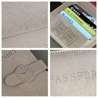 RFID Blocking Travel Passport Holder Wallet with Document Organizer
