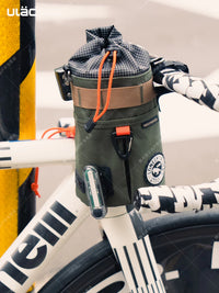 Ulac Bicycle Front Top Tube Bag, Waterproof Road Bike Cycling Supply Tail Bag, Water Bottle Hanging Bag, Crossbody Bag