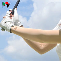 MY Golf Sun Protection Ice Silk Arm Sleeves for Women, UV Protection Outdoor Sports Long Arm Covers