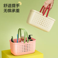 Portable Shower Caddy Basket with Handle - Large Capacity Plastic Storage Organizer for Bathroom Toiletries