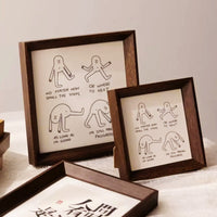 Mini Square Wooden Photo Frame for Desktop Display