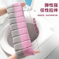 Universal Thickened Plush Toilet Seat Cover Winter Warm Waterproof Toilet Sticker Pad