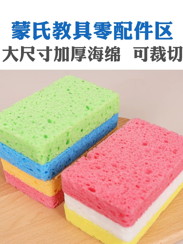 Montessori Absorbent Sponges for Practical Life Activities, Water Transfer Work, Preschool Education