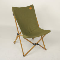 Portable Aluminum Alloy Folding Camping Chair with Canvas Seat and Shoulder Strap