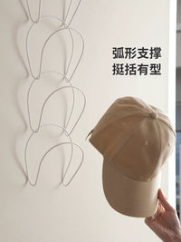 Shuangshan Wall-Mounted Iron Art Hat Rack with Hooks for Doors and Walls, Multi-Layer Storage for Hats, Scarves, and Bags