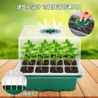 Seedling Starter Tray Kit with Humidity Dome - 12-Cell Plant Germination Station for Succulents