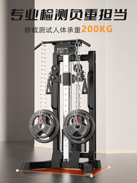 Multi-functional Home Gym Strength Training Machine with High Pulley Lat Pulldown and Pec Deck Fly