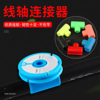 Fishing Line Spool Holder and Connector Set for Main Line Storage