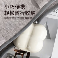 Portable Marshmallow Jewelry Box Travel Organizer for Rings Earrings Necklaces