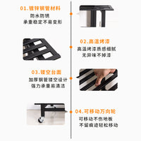 Multi-Tier Rolling Iron Plant Stand with Trellis for Indoor/Outdoor Use