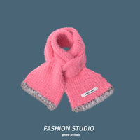 Korean Style Knitted Scarf for Winter - Fashionable, Breathable, Warm Neck Warmer
