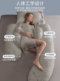 Babywatch Pregnancy Pillow for Side Sleeping, Lumbar Support, and Abdominal Comfort